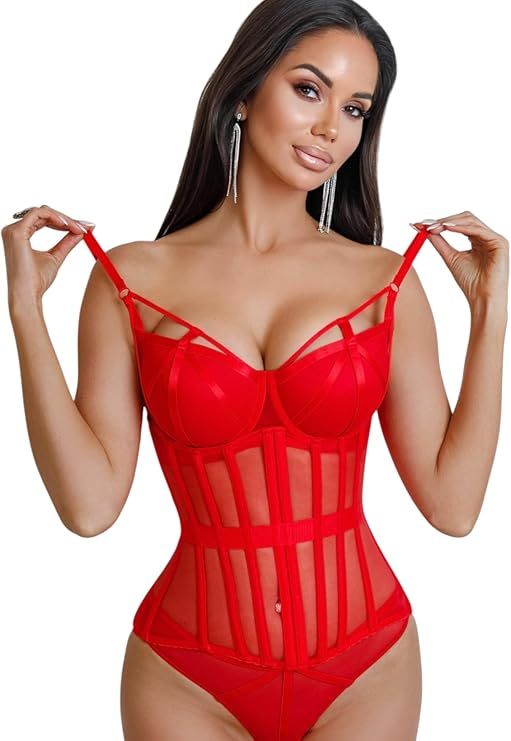 Faja Moldeadora de Malla para Mujer - Corset Ajustable para Cintura - Modeladora de Cuerpo para Reducción de Abdomen - Faja para Controlar la Cintura y Realzar la Silueta