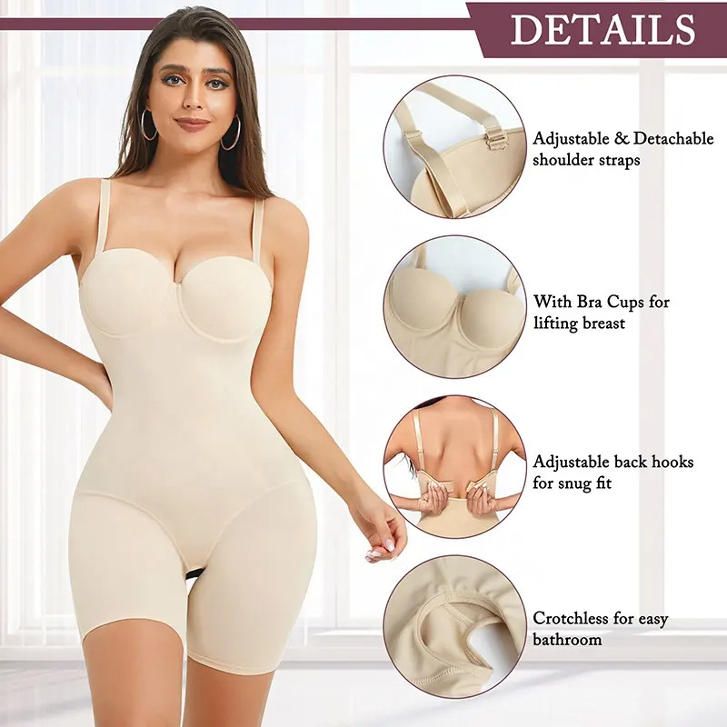 Body Moldeador de Tirantes – Abdomen Plano, Glúteos Levantados