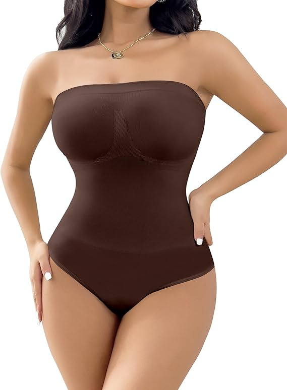 Faja Moldeadora Enteriza sin Tirantes para Mujer – Control de Abdomen – Body Shaper Invisible con Tirantes Removibles