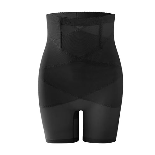 Bragas Faja Moldeadora Mujer Cintura Alta de Malla Cruzada – Control Abdomen, Levanta Glúteos, Talla Grande