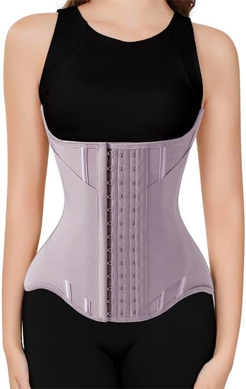 Faja moldeadora de cintura para mujer: faja doble para control de abdomen y espalda.